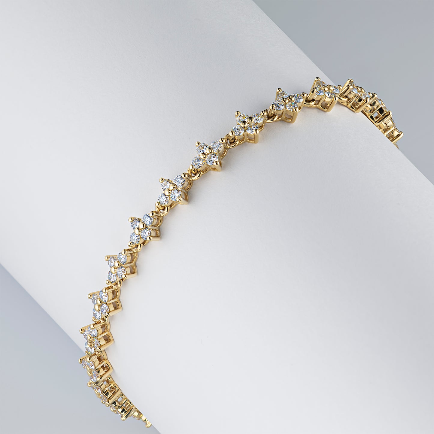 14K Yellow Gold Bracelet with Lab-Created Diamonds 179.420 CT.TW