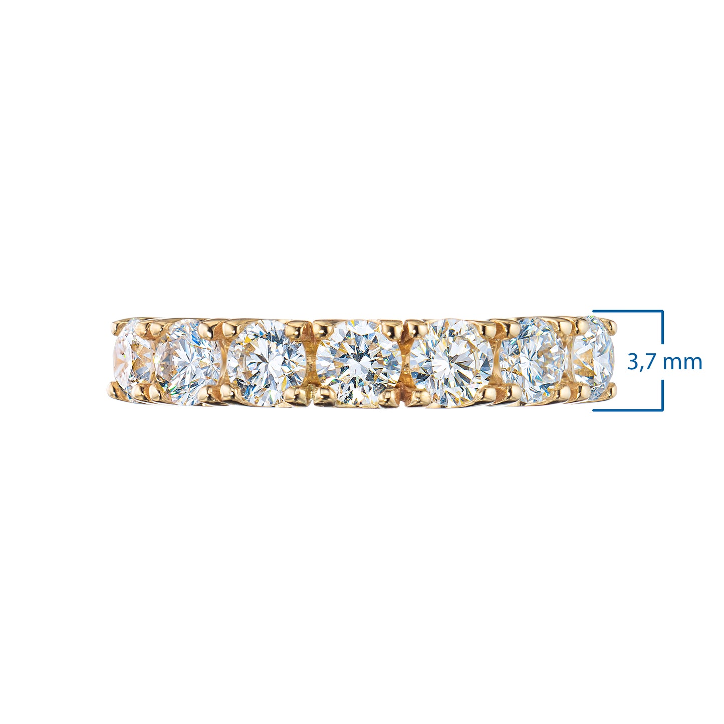 14K Yellow Gold Ring with Lab-Created Diamonds 8.080 CT.TW