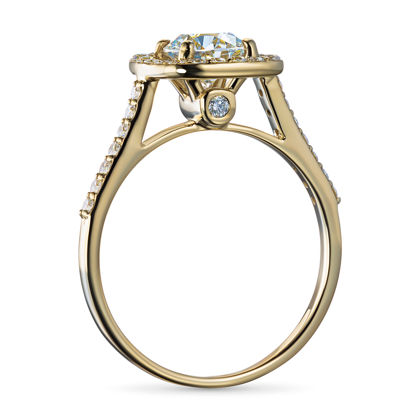 14K Yellow Gold Ring with Lab-Created Diamonds 15.870 CT.TW