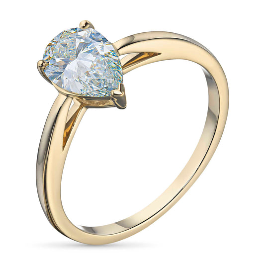 14K Yellow Gold Ring with Lab-Created Diamonds 1.230 CT.TW