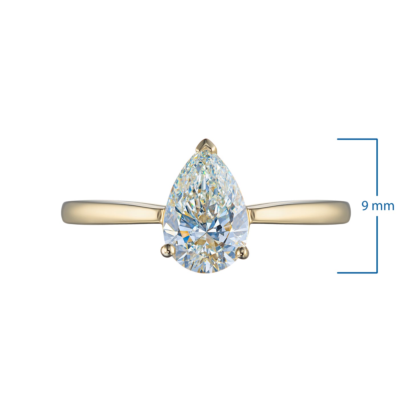 14K Yellow Gold Ring with Lab-Created Diamonds 1.230 CT.TW