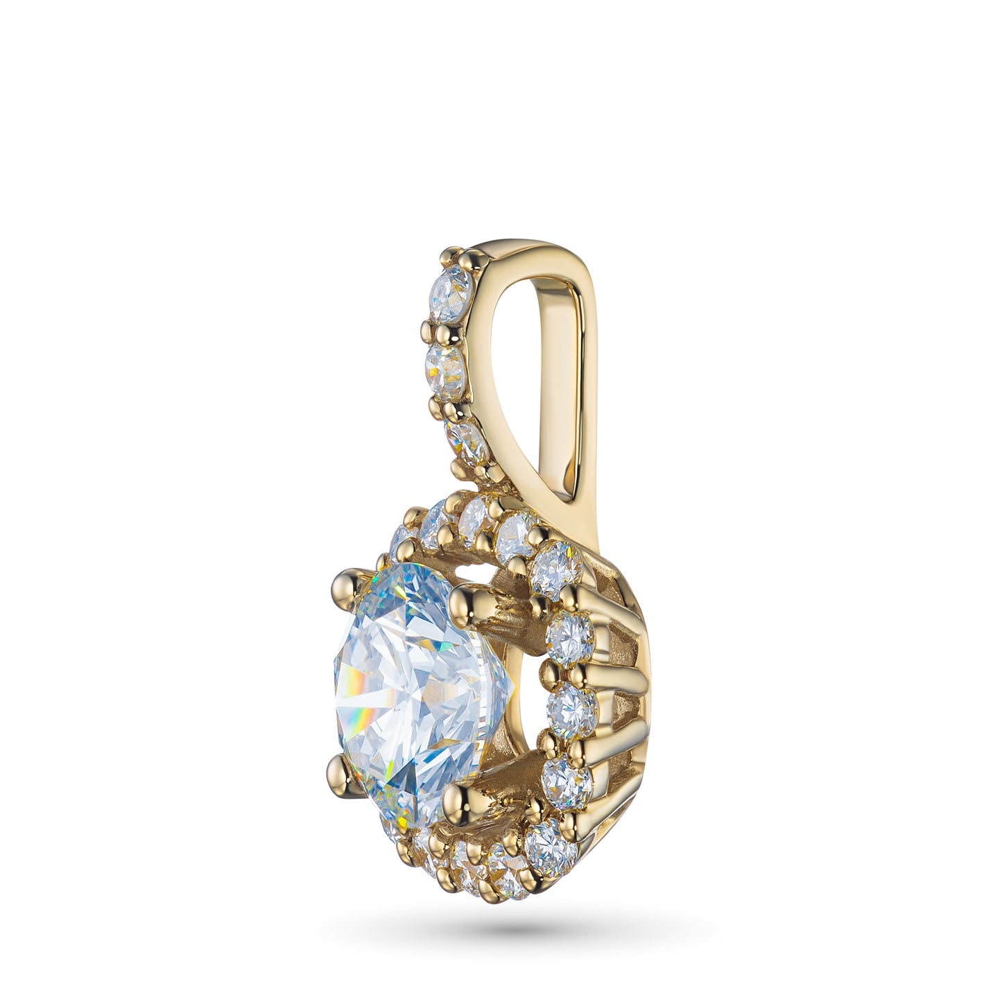 14K Yellow Gold Pendant with Lab-Created Diamonds 5.450 CT.TW