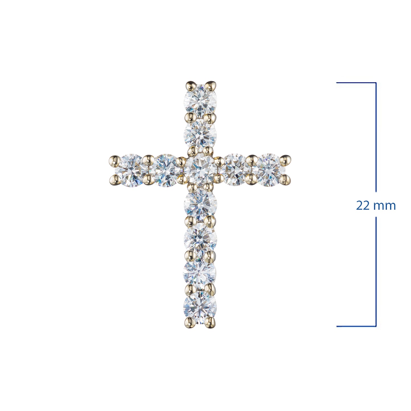 14K Yellow Gold Pendant with Lab-Created Diamonds 11.430 CT.TW