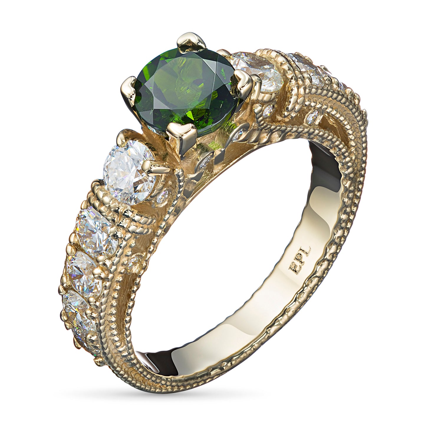 14K Yellow Gold Ring with Natural Diamonds 3.160 CT.TW