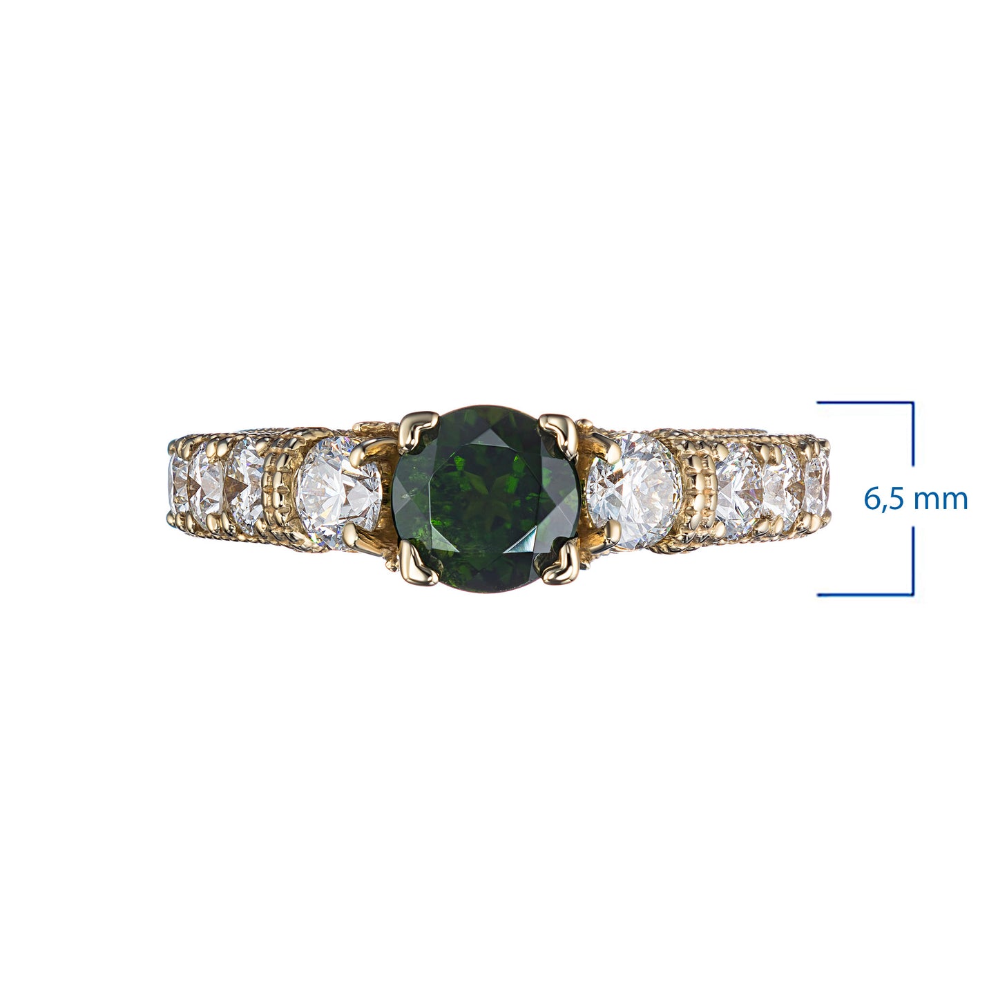 14K Yellow Gold Ring with Lab-Created Diamonds 3.070 CT.TW