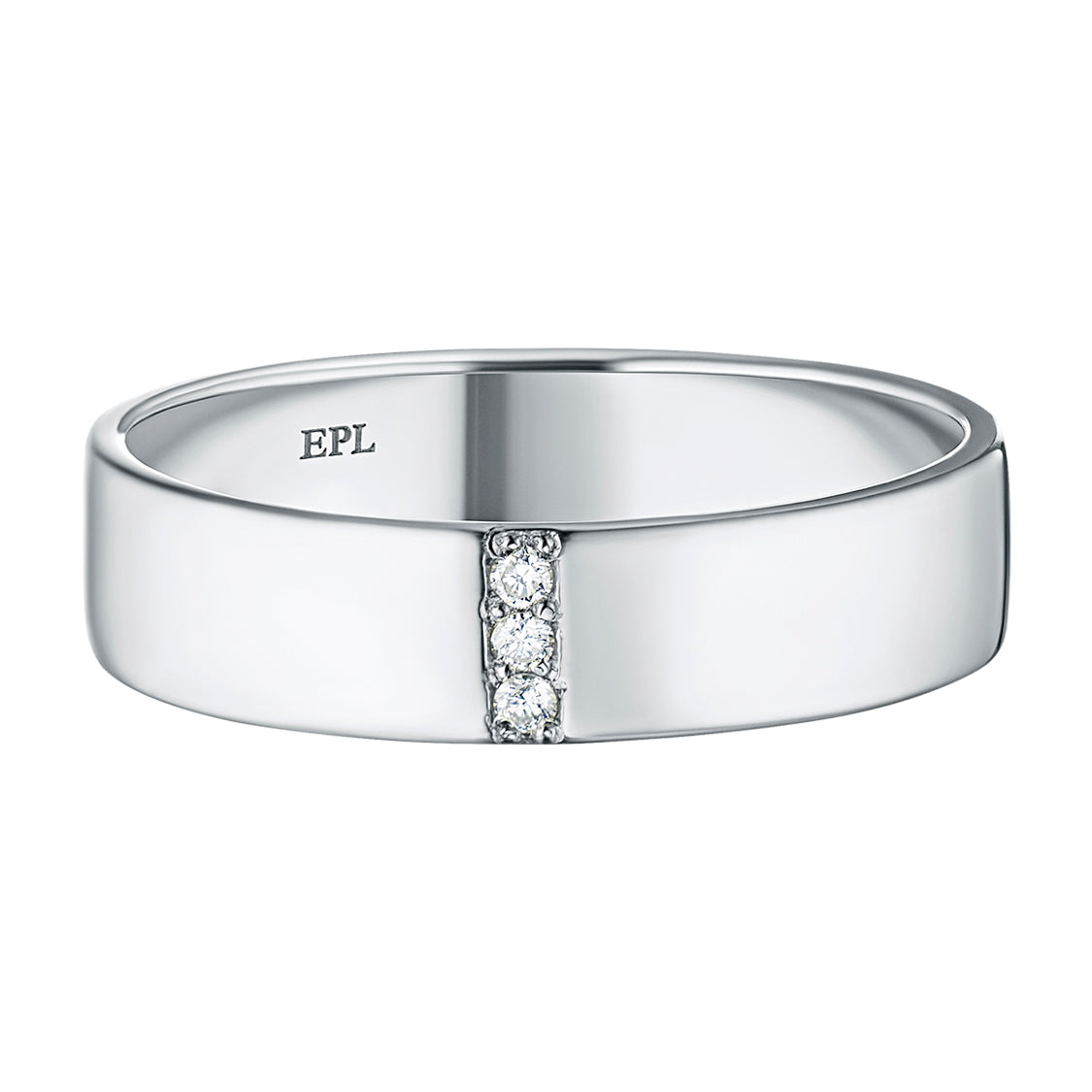 Sterling Silver Ring with Natural Diamonds 0.080 CT.TW