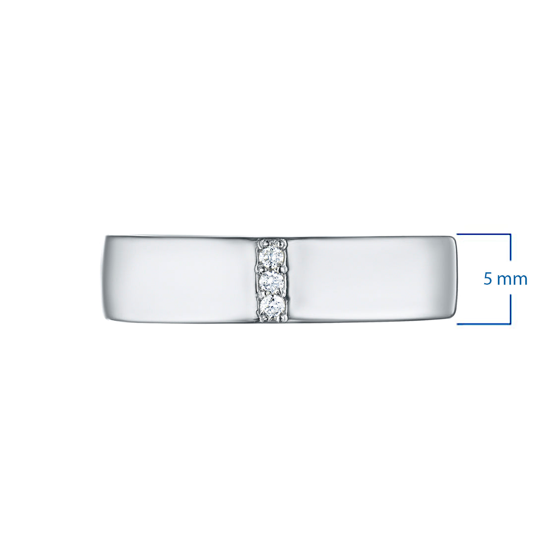 Sterling Silver Ring with Natural Diamonds 0.080 CT.TW
