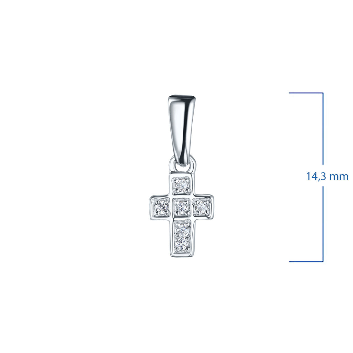 14K Yellow Gold Pendant with Natural Diamonds 0.290 CT.TW