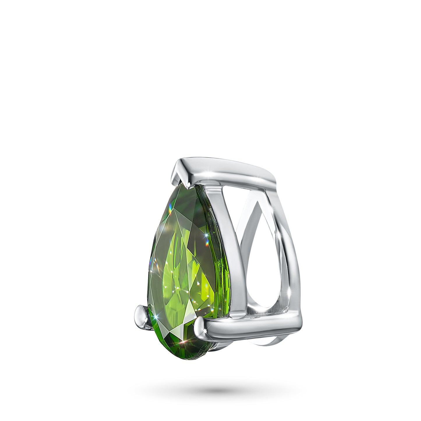Sterling Silver Pendant with Chrome diopside 0.750 CT.TW