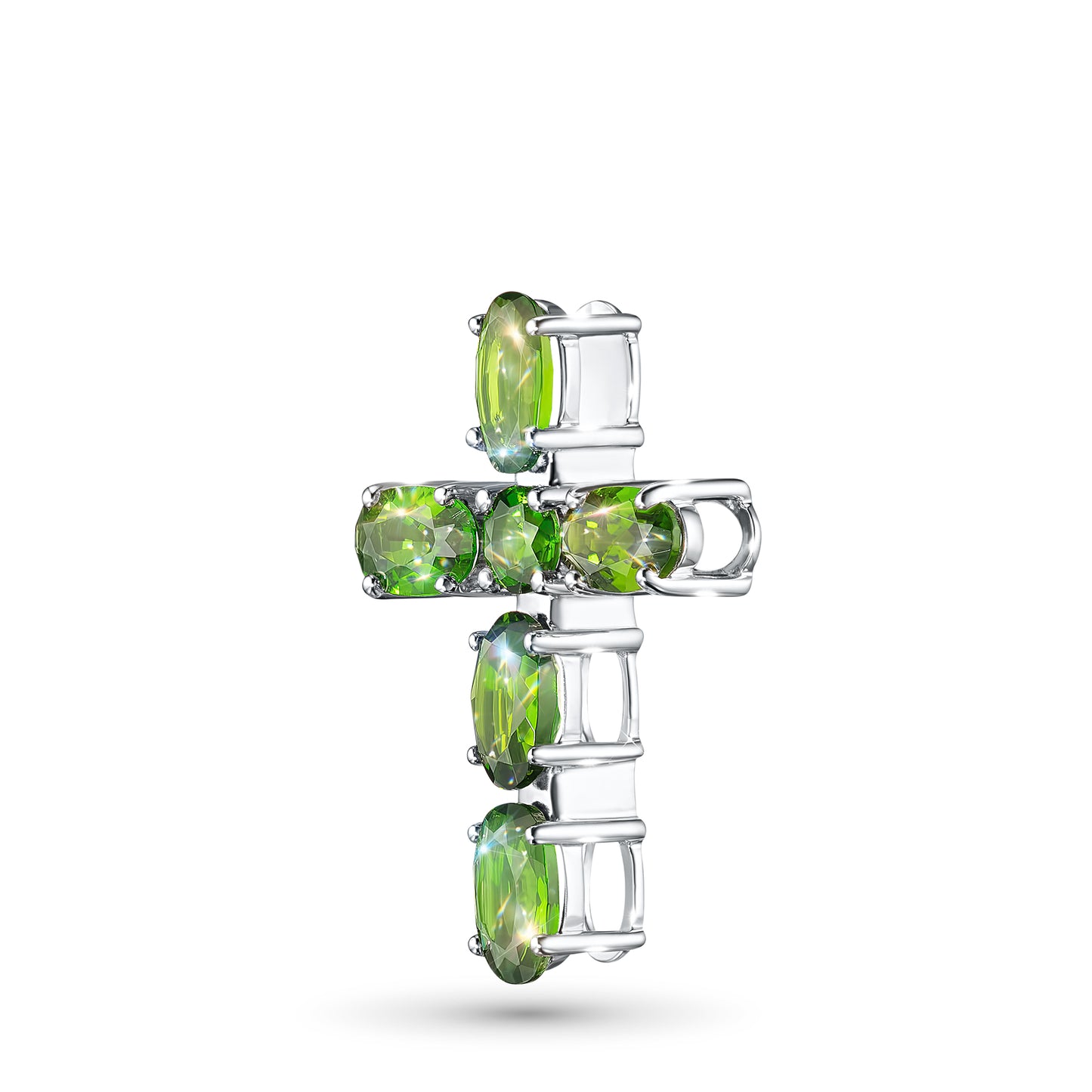 Sterling Silver Pendant with Chrome diopside 1.490 CT.TW