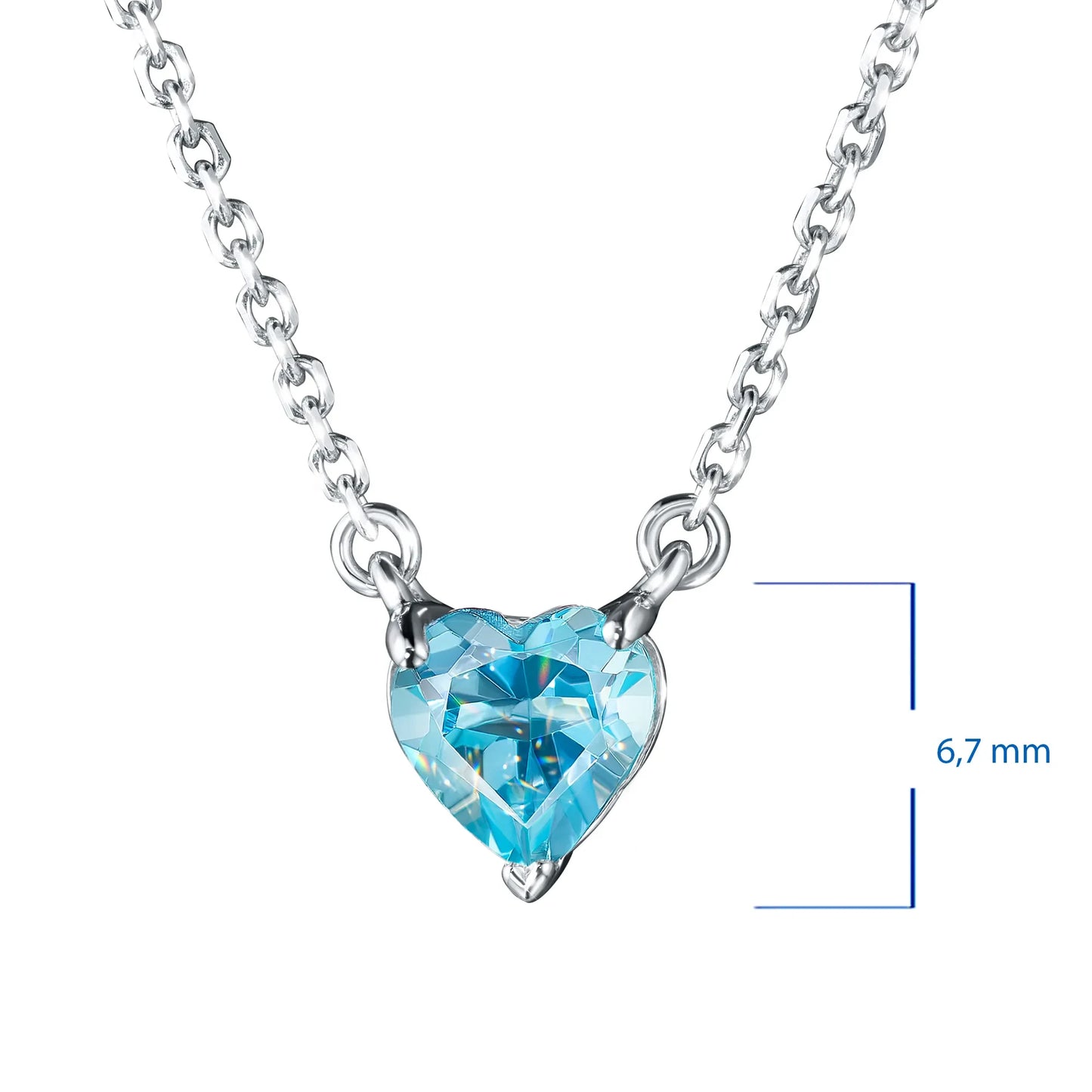 14K White Gold Necklace with Ruby grace 1.620 CT.TW