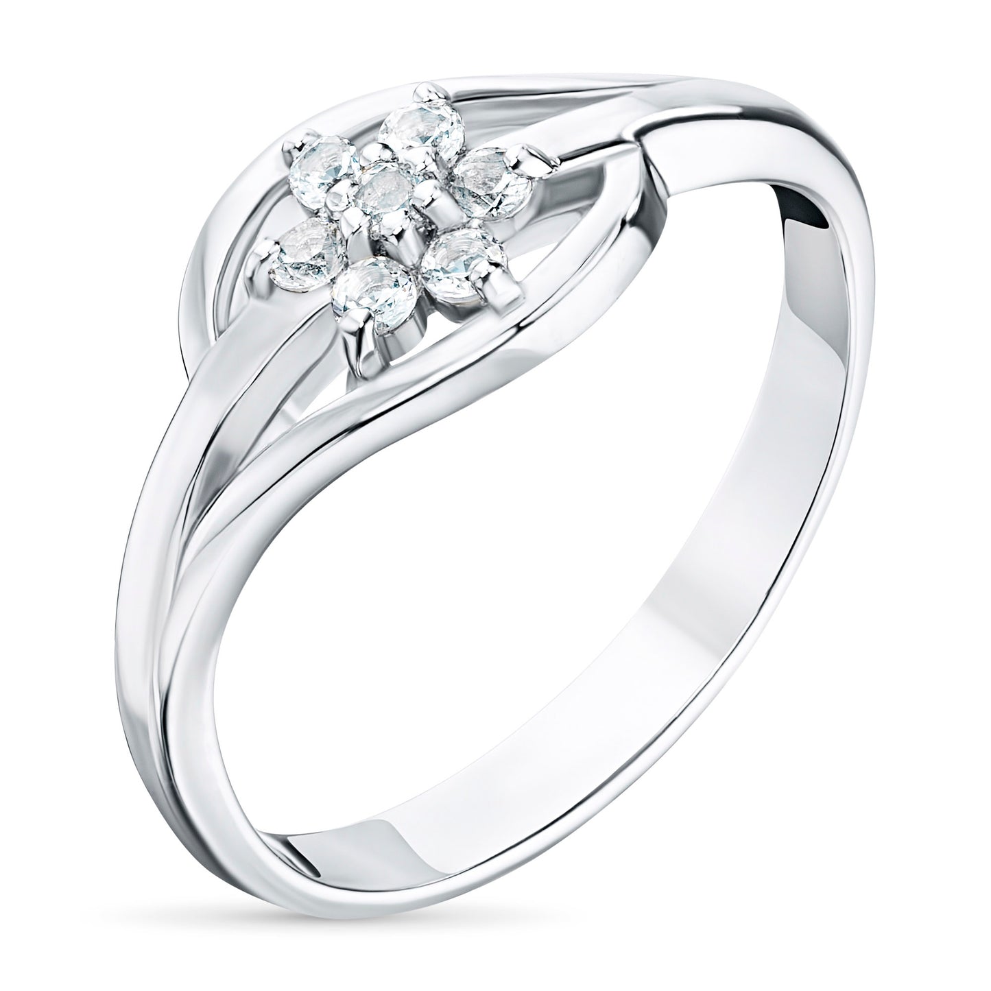 Sterling Silver Ring with Topaz 0.190 CT.TW