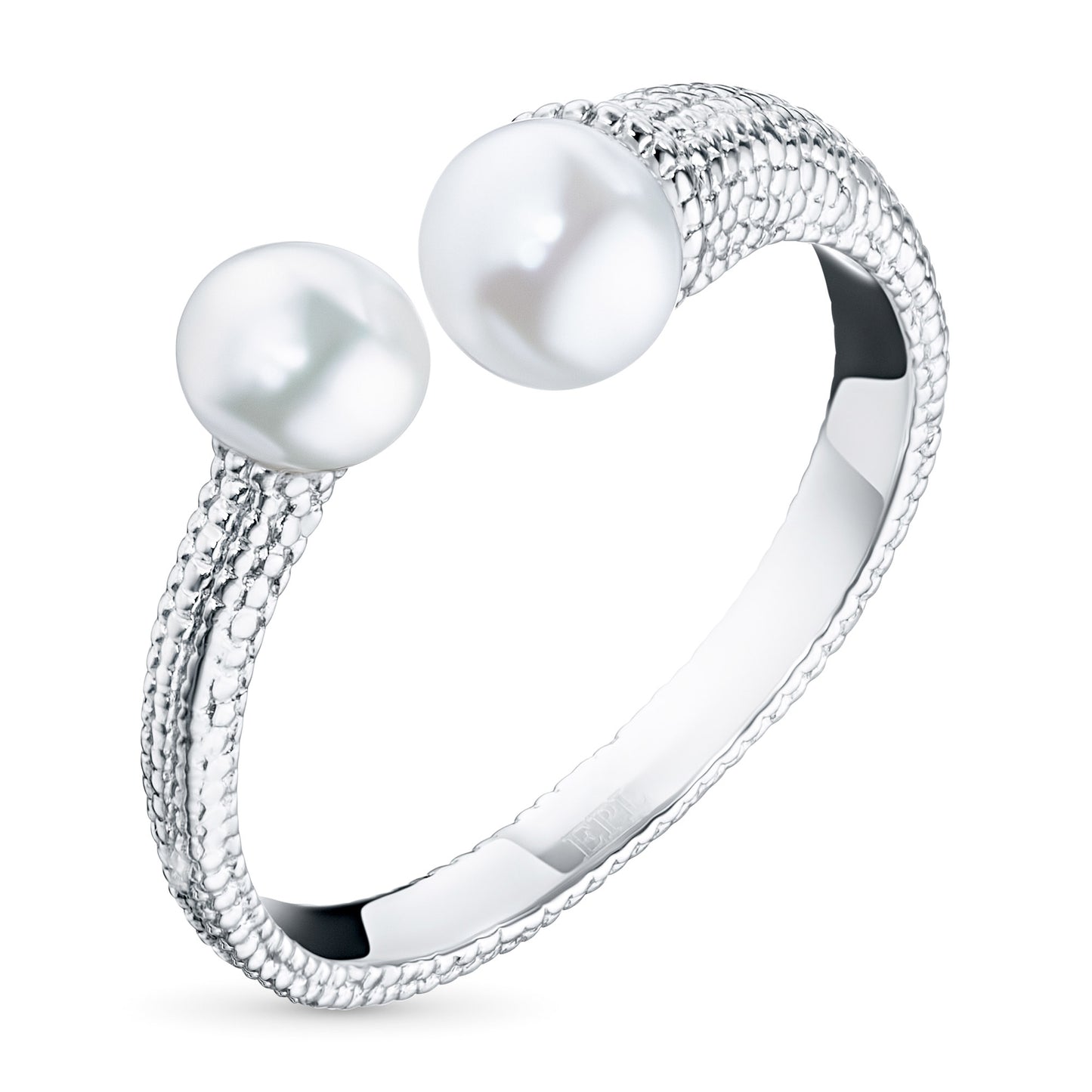 Sterling Silver Ring with Pearl 3.790 CT.TW