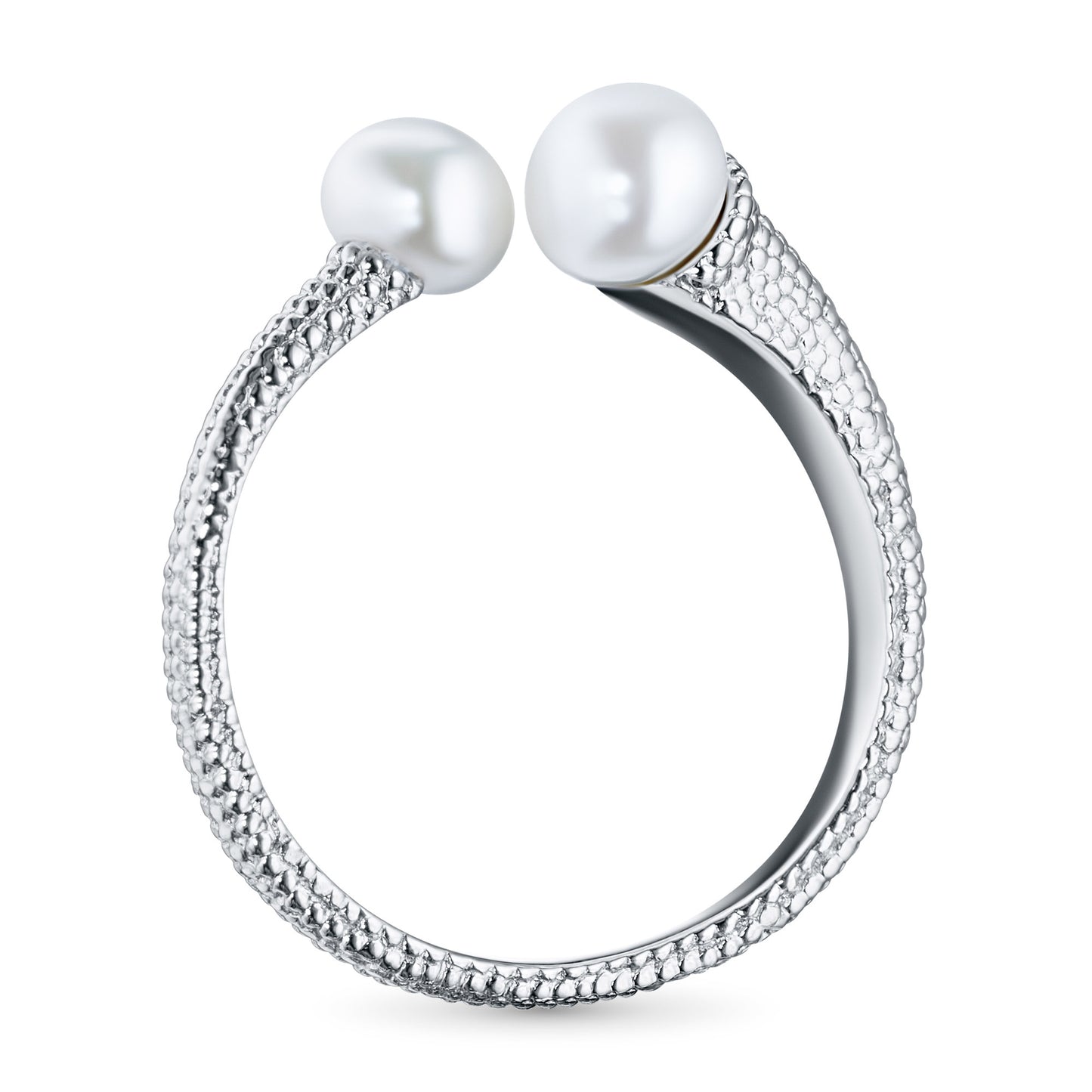 Sterling Silver Ring with Pearl 3.790 CT.TW