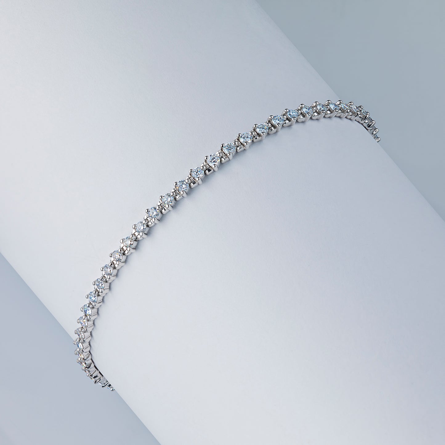 Sterling Silver Bracelet with Lab-Created Diamonds 54.500 CT.TW