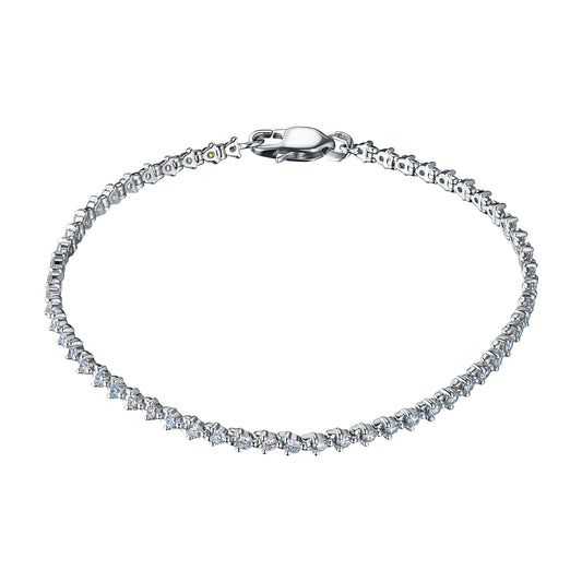 Sterling Silver Bracelet with Lab-Created Diamonds 54.500 CT.TW
