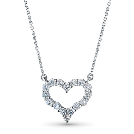 Sterling Silver Necklace with Lab-Created Diamonds 9.580 CT.TW