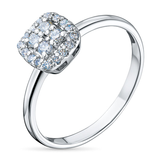 14K White Gold Ring with Natural Diamonds 2.330 CT.TW