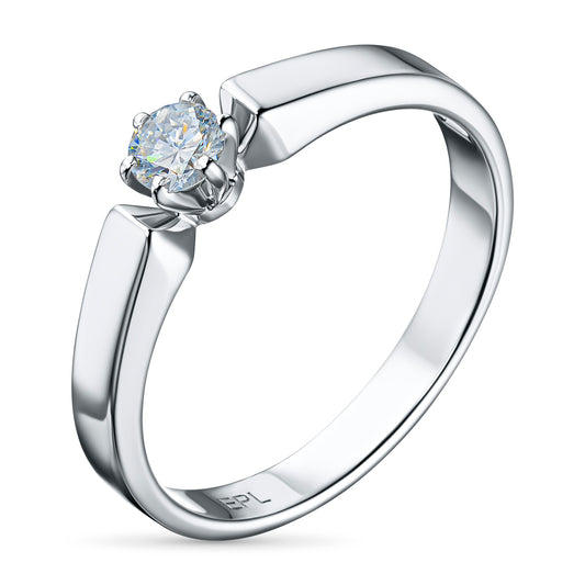 Sterling Silver Ring with Lab-Created Diamonds 0.260 CT.TW
