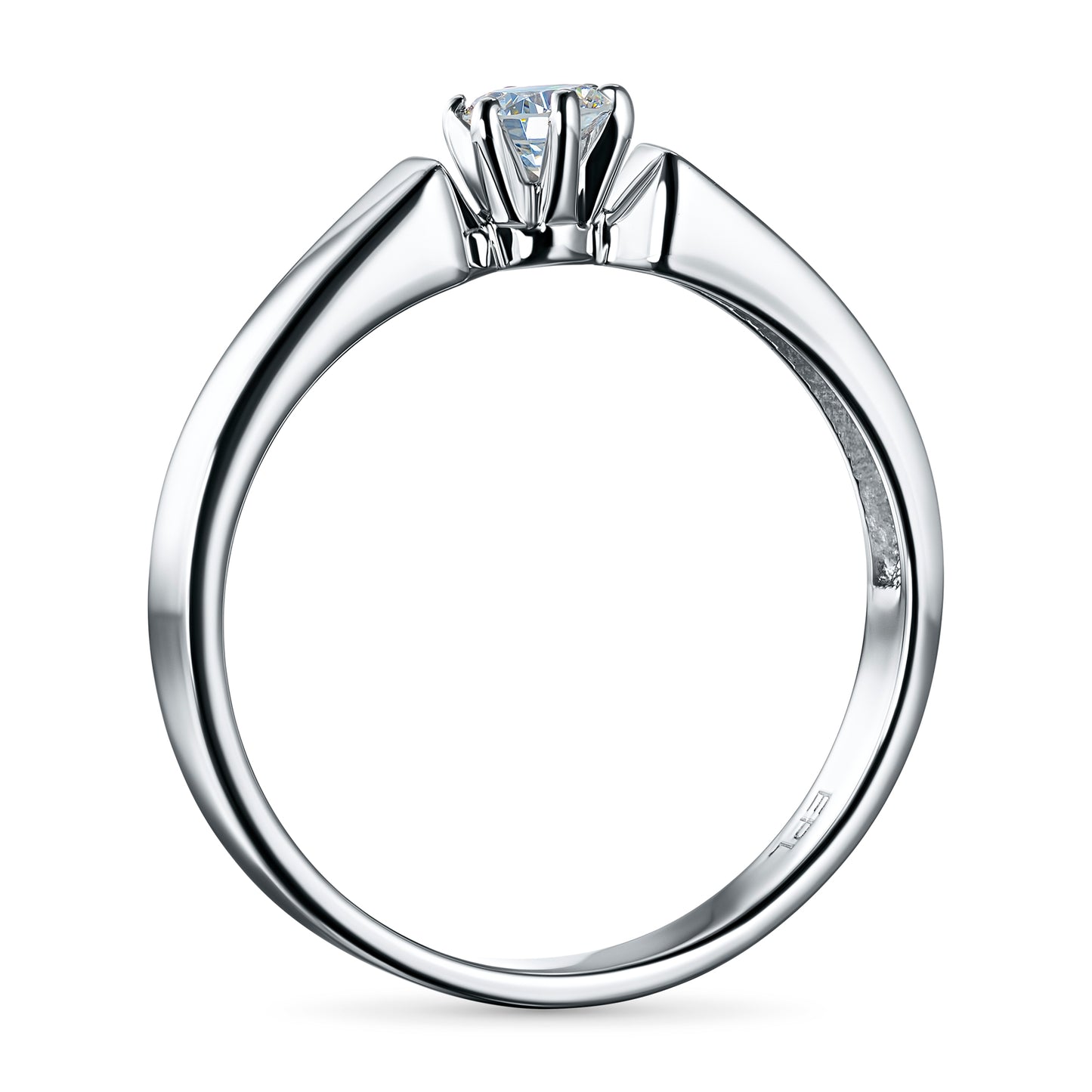 Sterling Silver Ring with Lab-Created Diamonds 0.260 CT.TW
