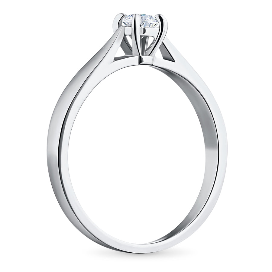 14K White Gold Ring with Lab-Created Diamonds 0.310 CT.TW