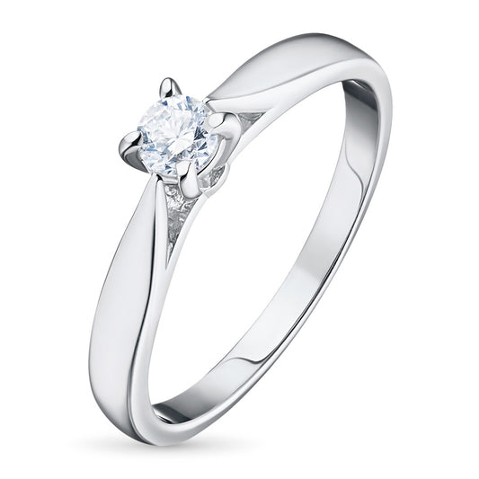14K White Gold Ring with Lab-Created Diamonds 0.310 CT.TW
