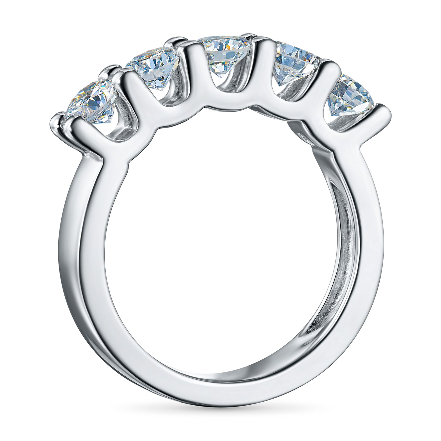 Sterling Silver Ring with Lab-Created Diamonds 5.930 CT.TW