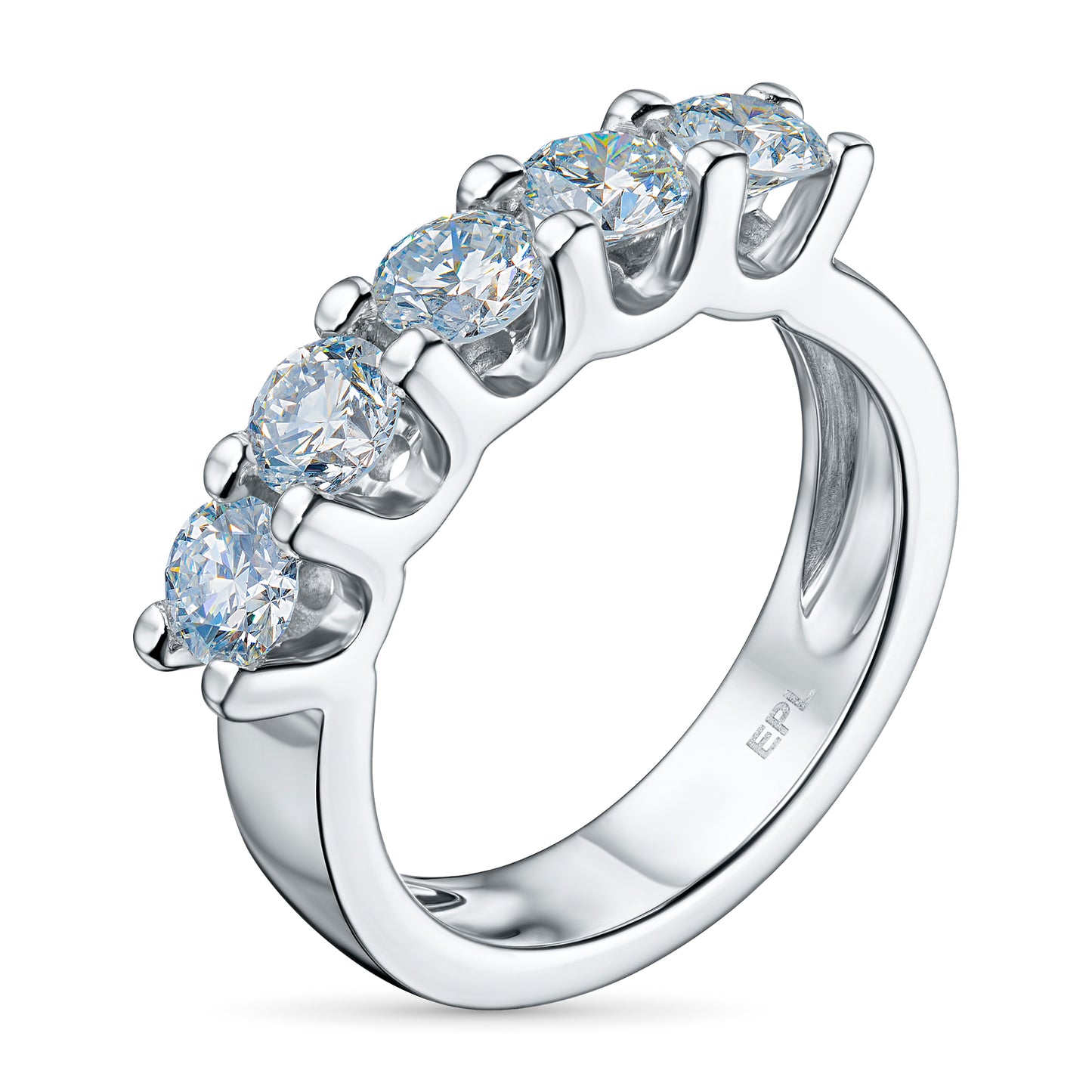 Sterling Silver Ring with Lab-Created Diamonds 5.930 CT.TW