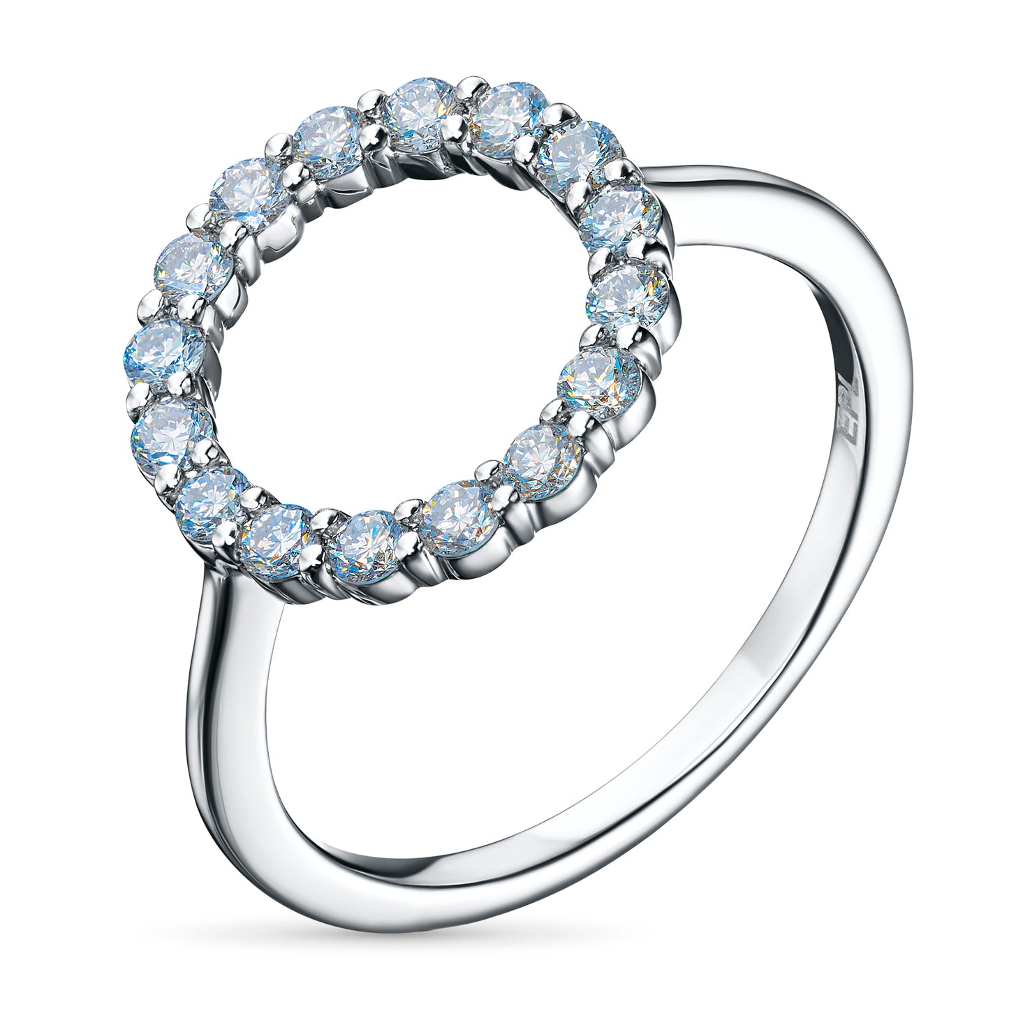 Sterling Silver Ring with Lab-Created Diamonds 9.390 CT.TW