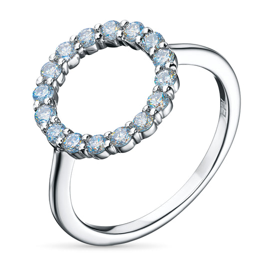 Sterling Silver Ring with Lab-Created Diamonds 9.390 CT.TW