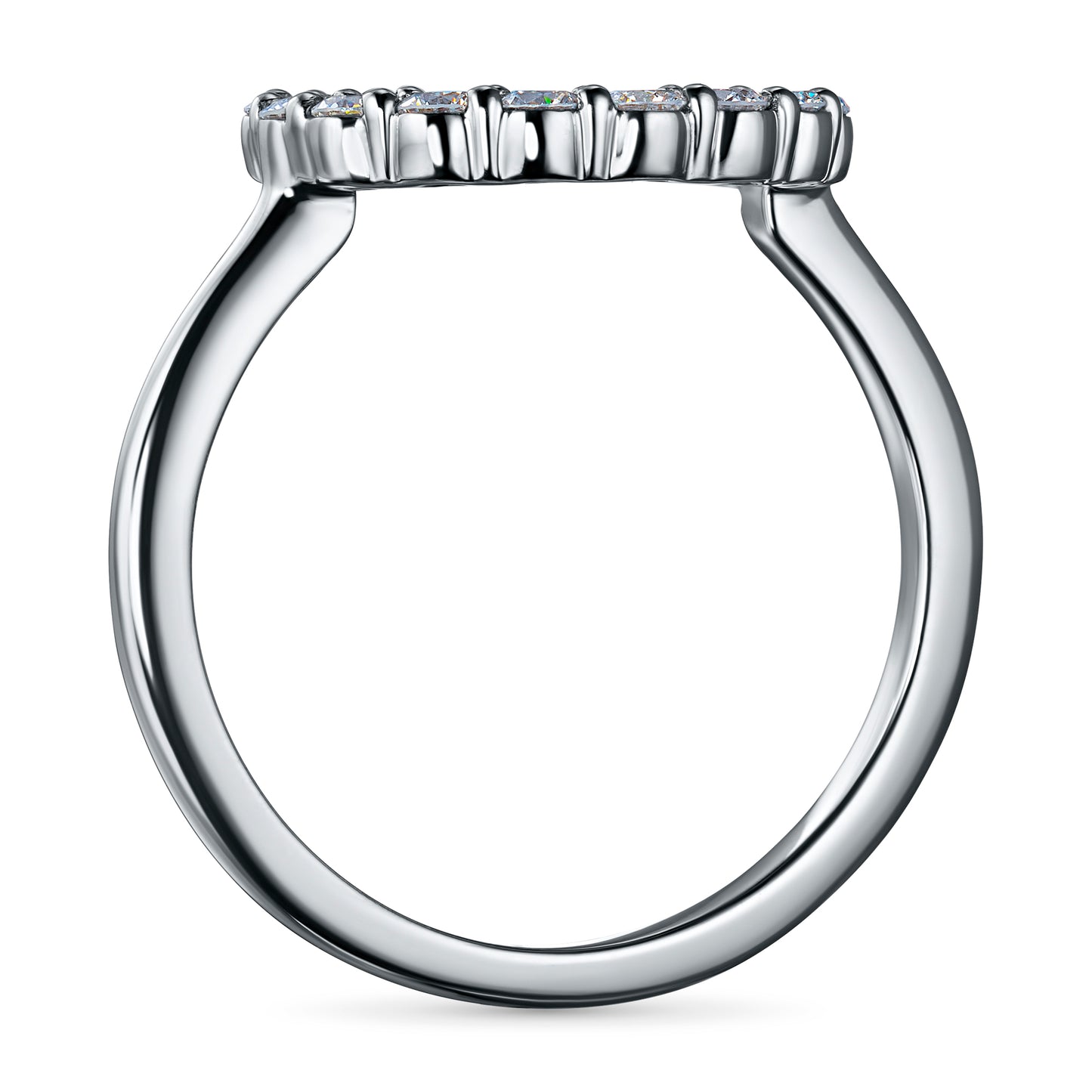 Sterling Silver Ring with Lab-Created Diamonds 9.390 CT.TW