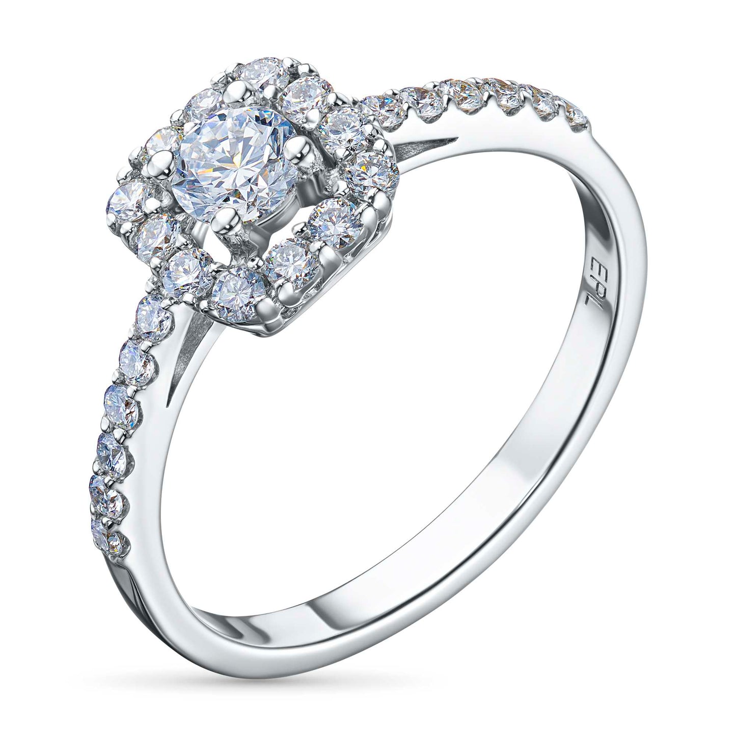 14K White Gold Ring with Natural Diamonds 8.400 CT.TW