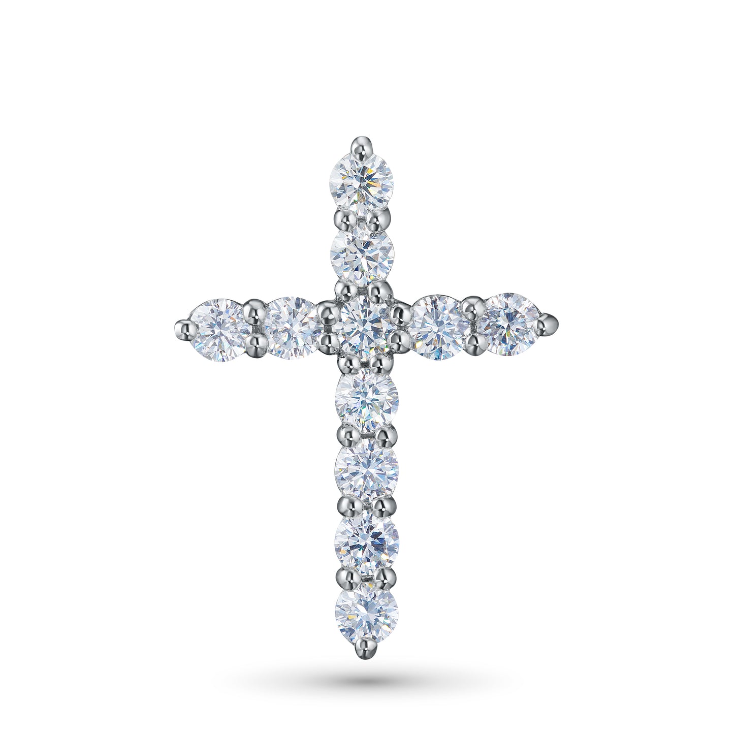14K White Gold Pendant with Lab-Created Diamonds 10.480 CT.TW