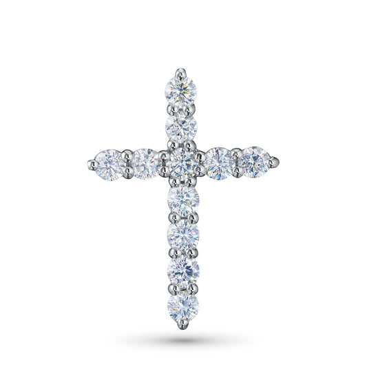 14K White Gold Pendant with Lab-Created Diamonds 10.480 CT.TW