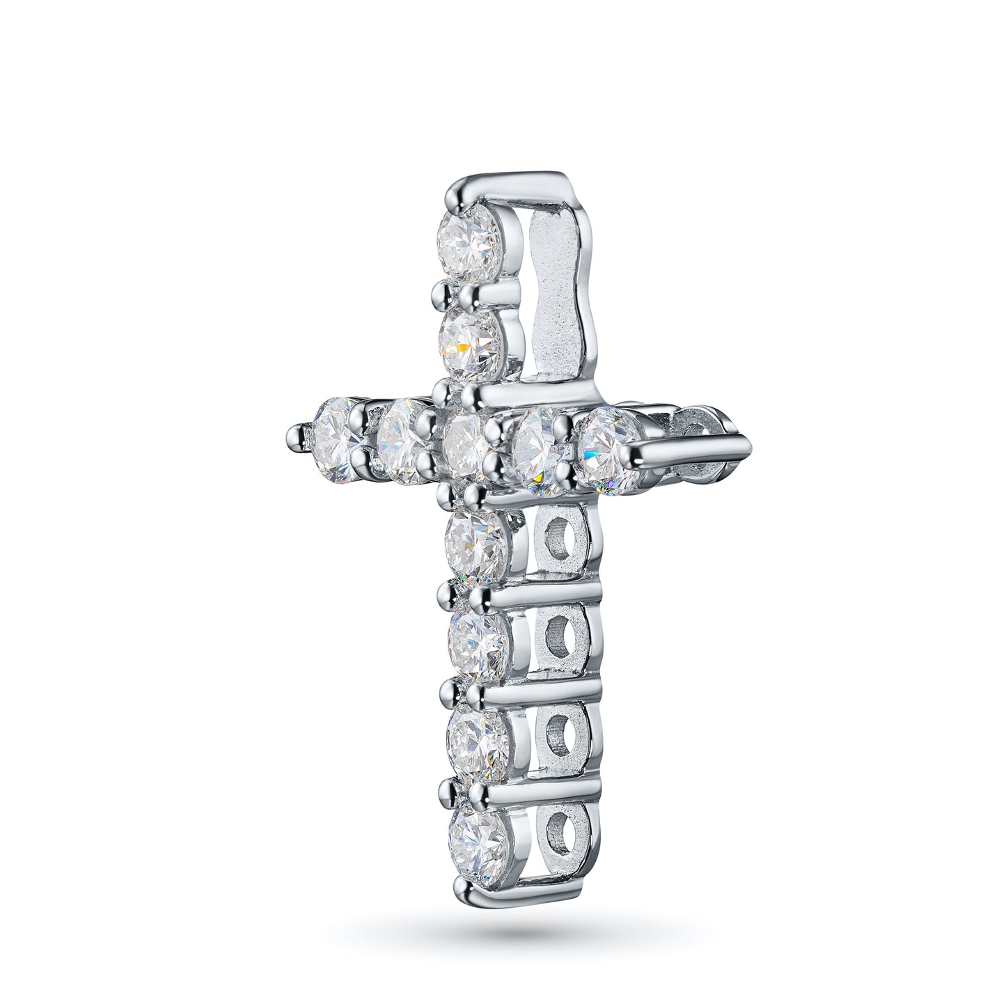 14K White Gold Pendant with Lab-Created Diamonds 10.480 CT.TW
