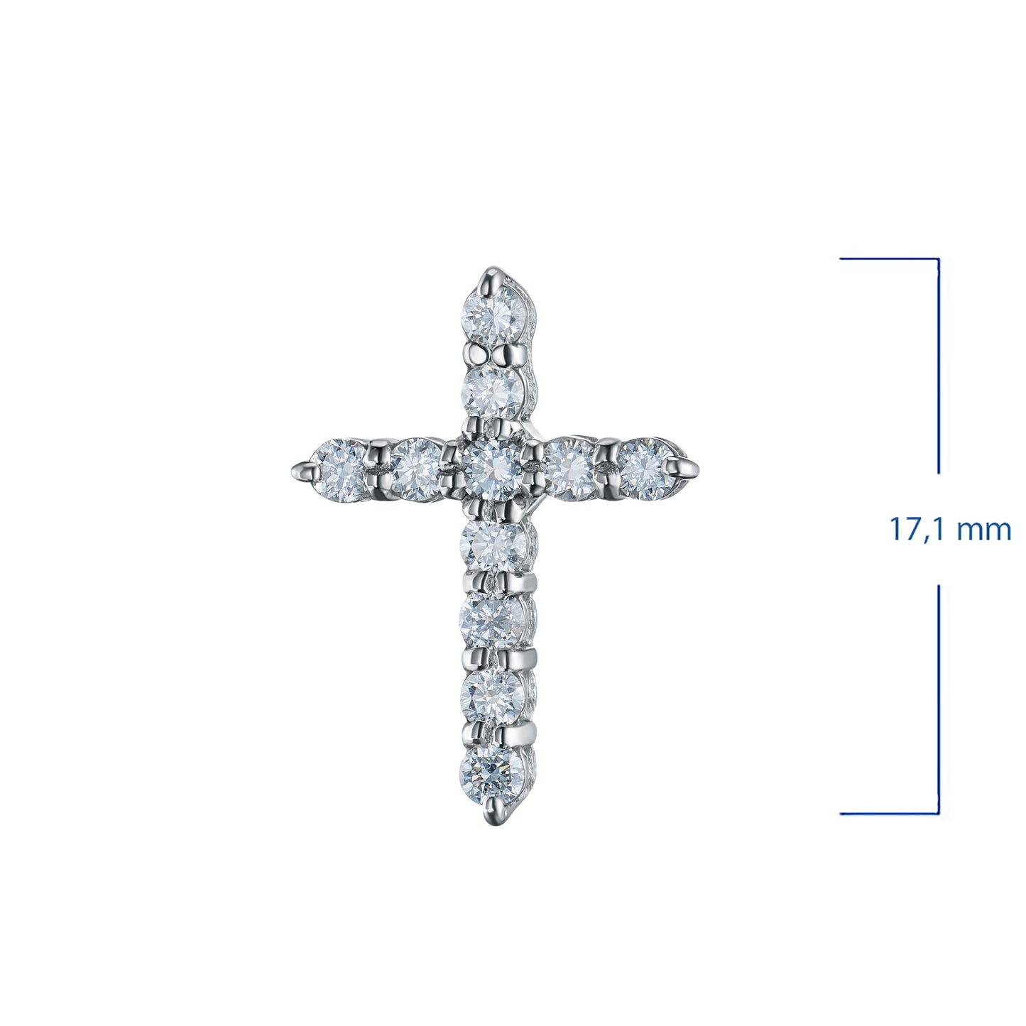 Sterling Silver Pendant with Sapphire 0.490 CT.TW