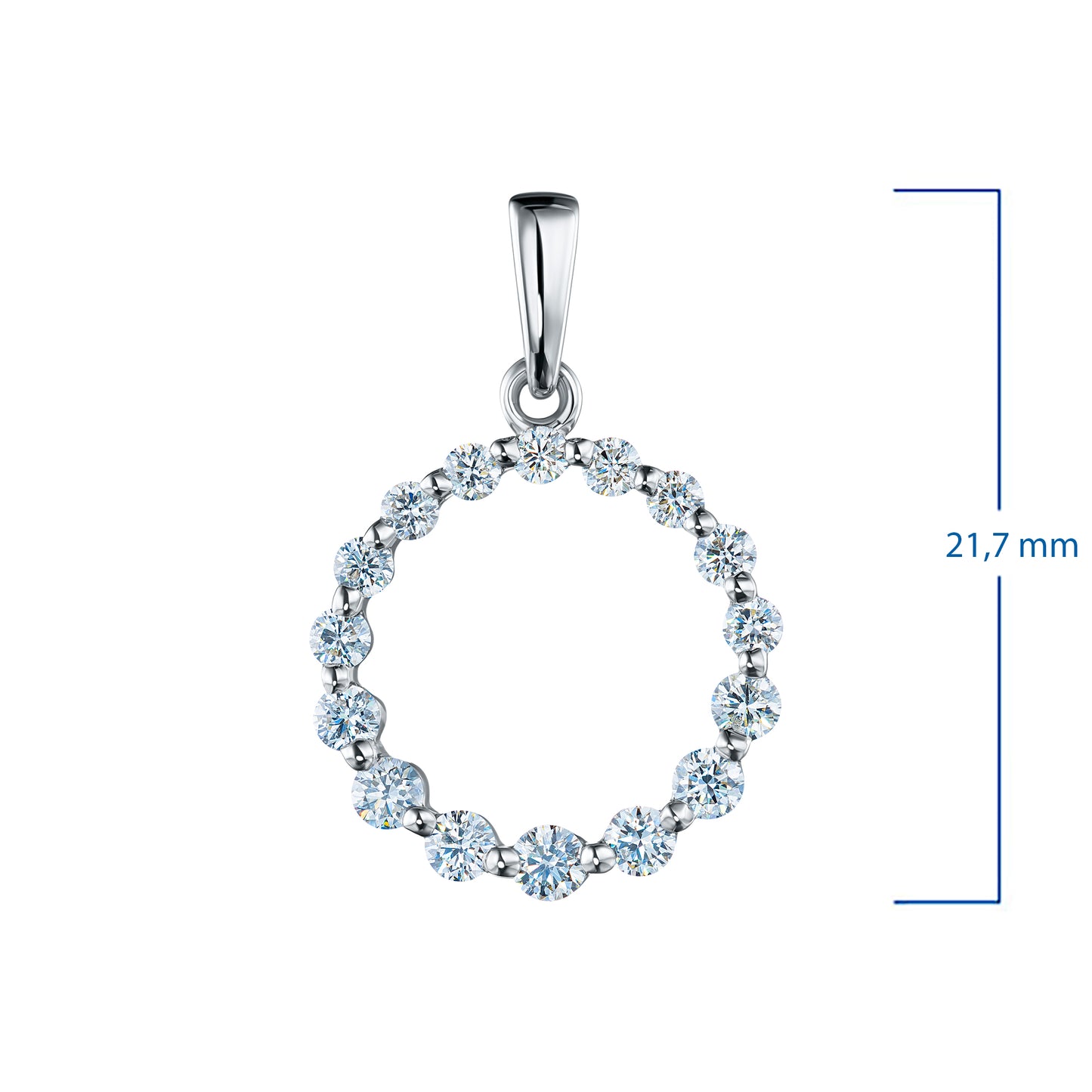 14K Yellow Gold Pendant with Lab-Created Diamonds 1.650 CT.TW