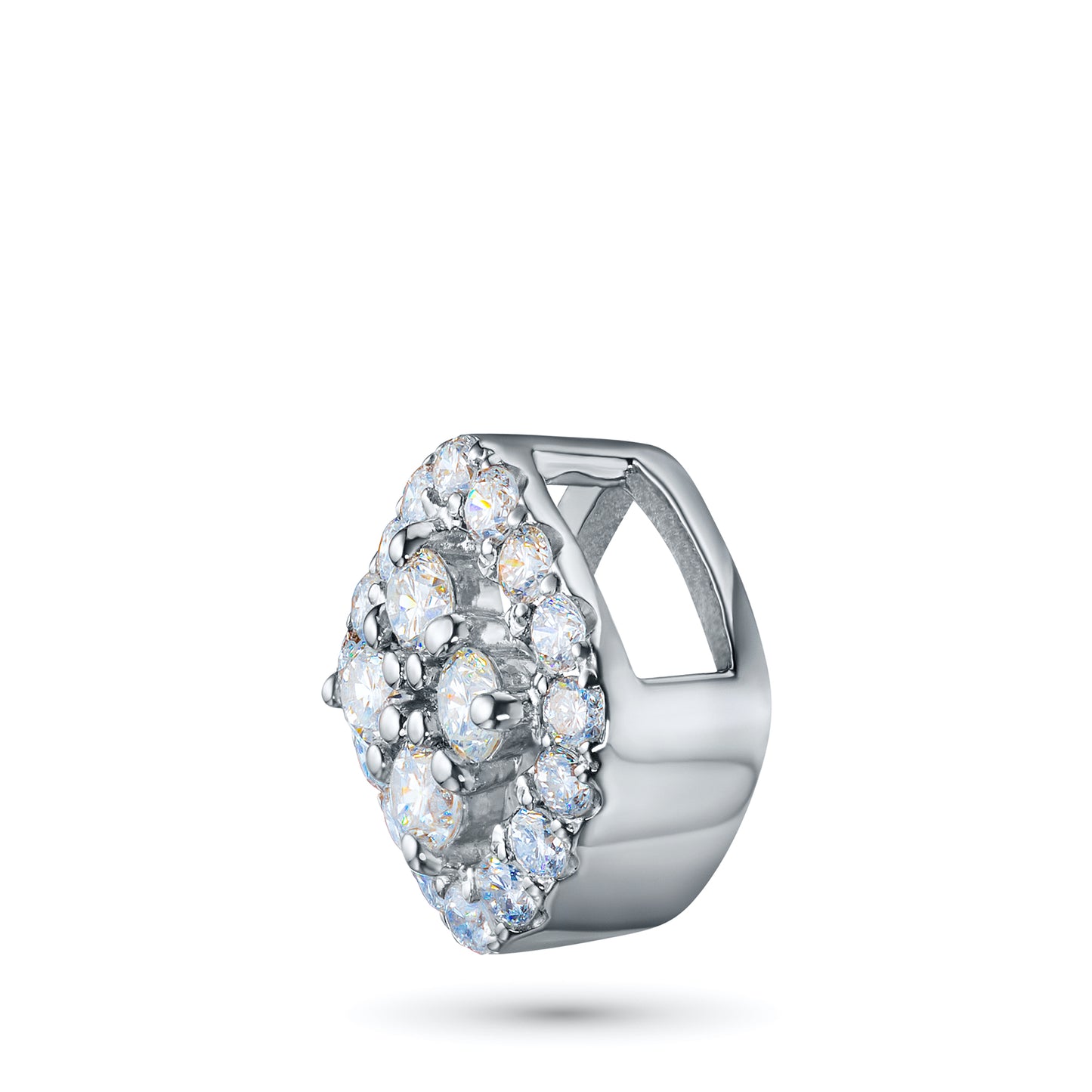 14K White Gold Pendant with Lab-Created Diamonds 2.570 CT.TW