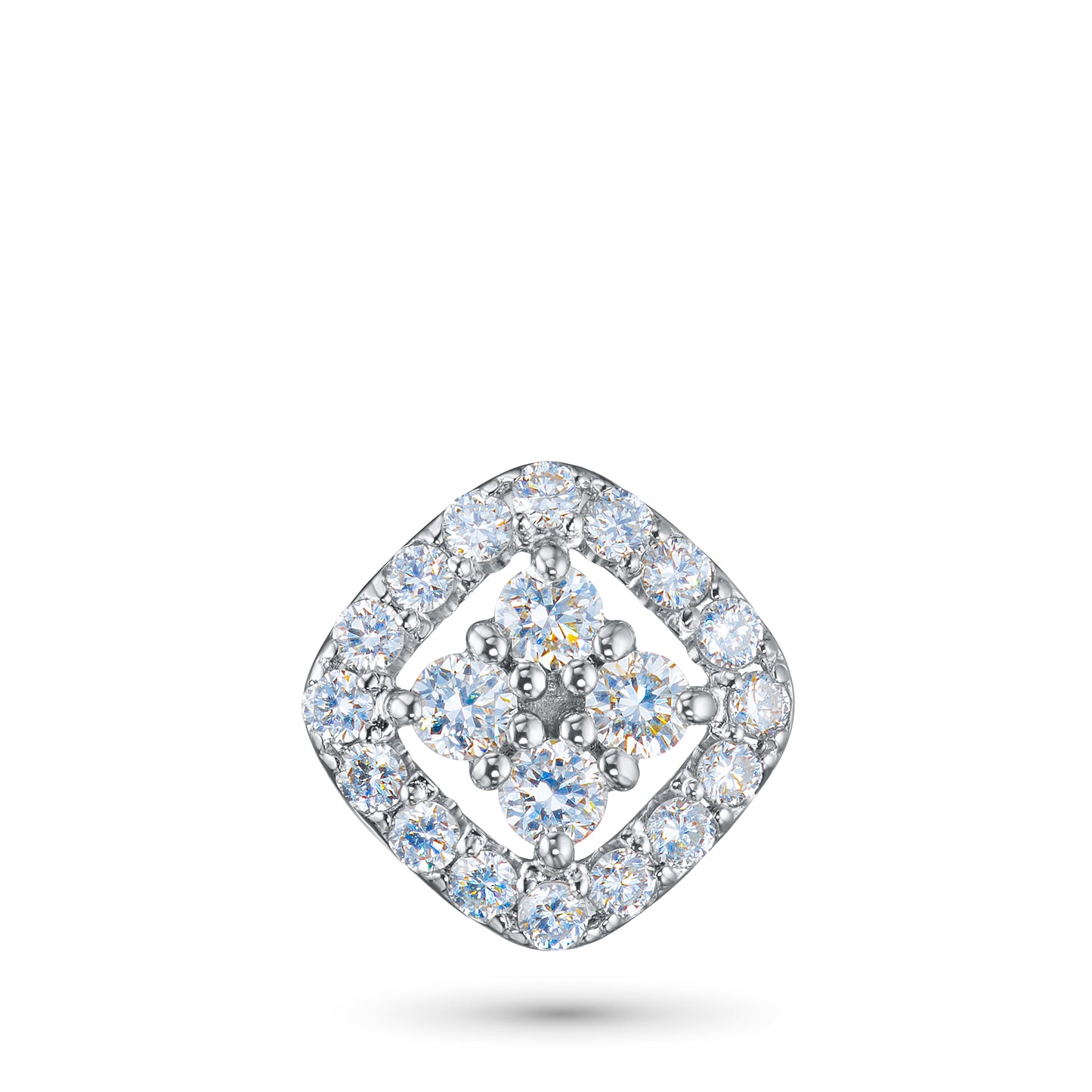 14K White Gold Pendant with Lab-Created Diamonds 2.410 CT.TW