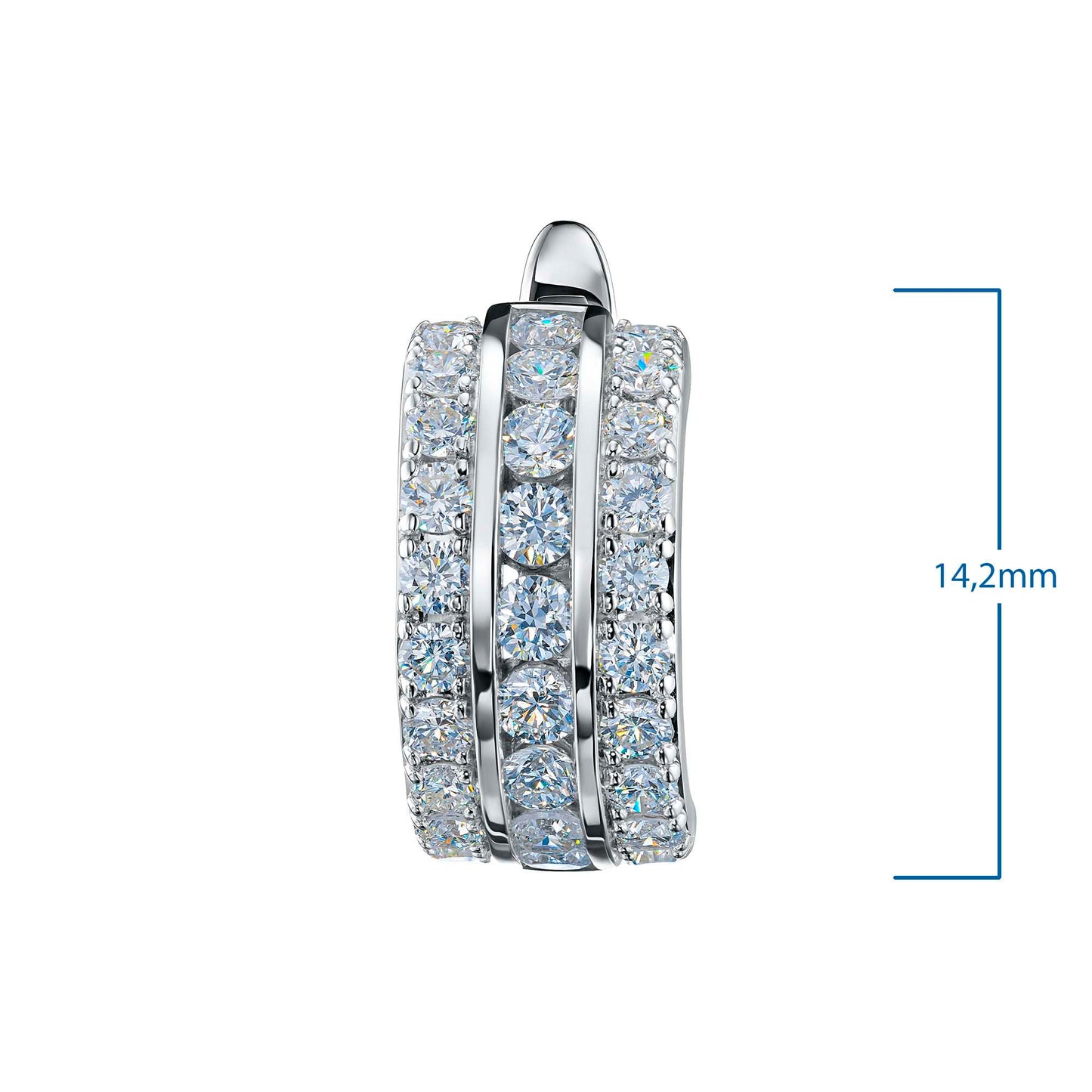 14K Yellow Gold Earrings with Lab-Created Diamonds 35.730 CT.TW