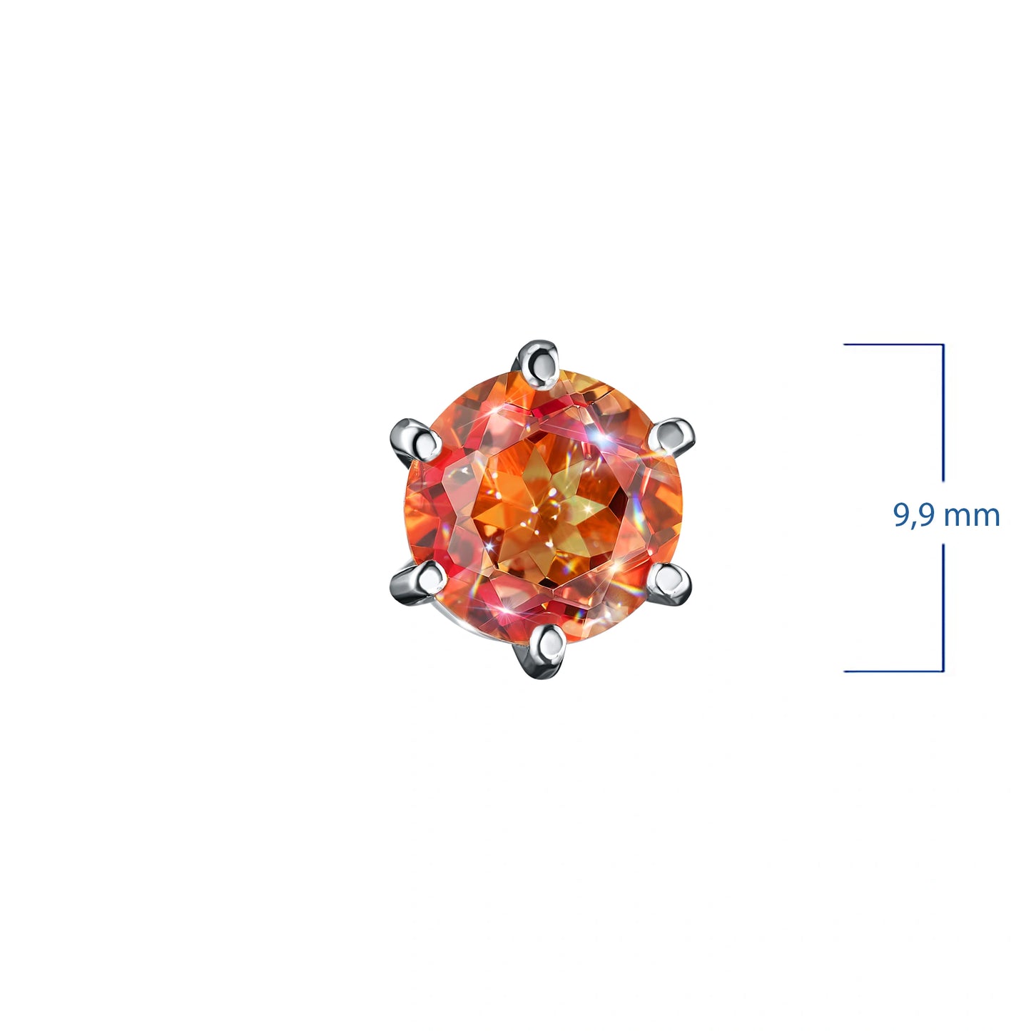 14K Yellow Gold Earring Studs with Lab-Created Diamonds 12.180 CT.TW