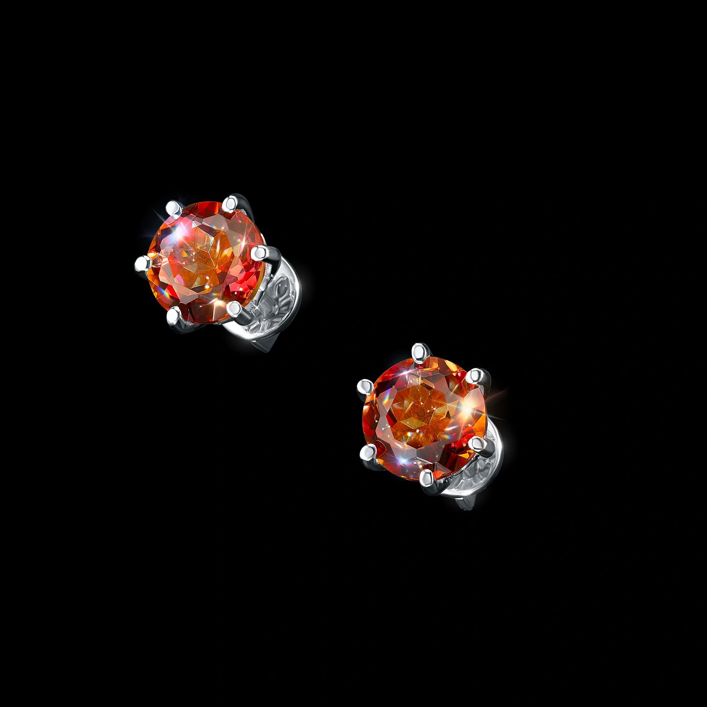 14K Yellow Gold Earring Studs with Lab-Created Diamonds 12.180 CT.TW