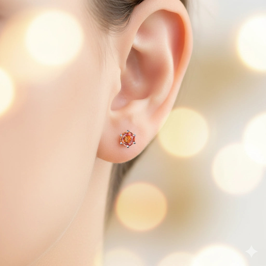 14K Yellow Gold Earring Studs with Lab-Created Diamonds 12.180 CT.TW
