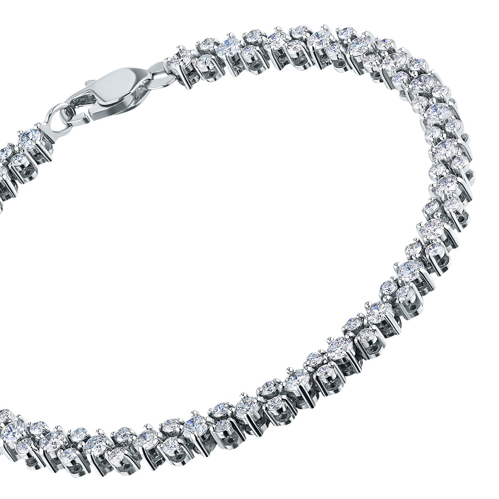 14K Yellow Gold Bracelet with Lab-Created Diamonds 178.880 CT.TW