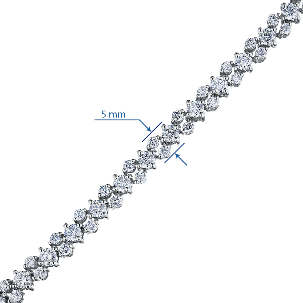 14K Yellow Gold Bracelet with Lab-Created Diamonds 178.880 CT.TW