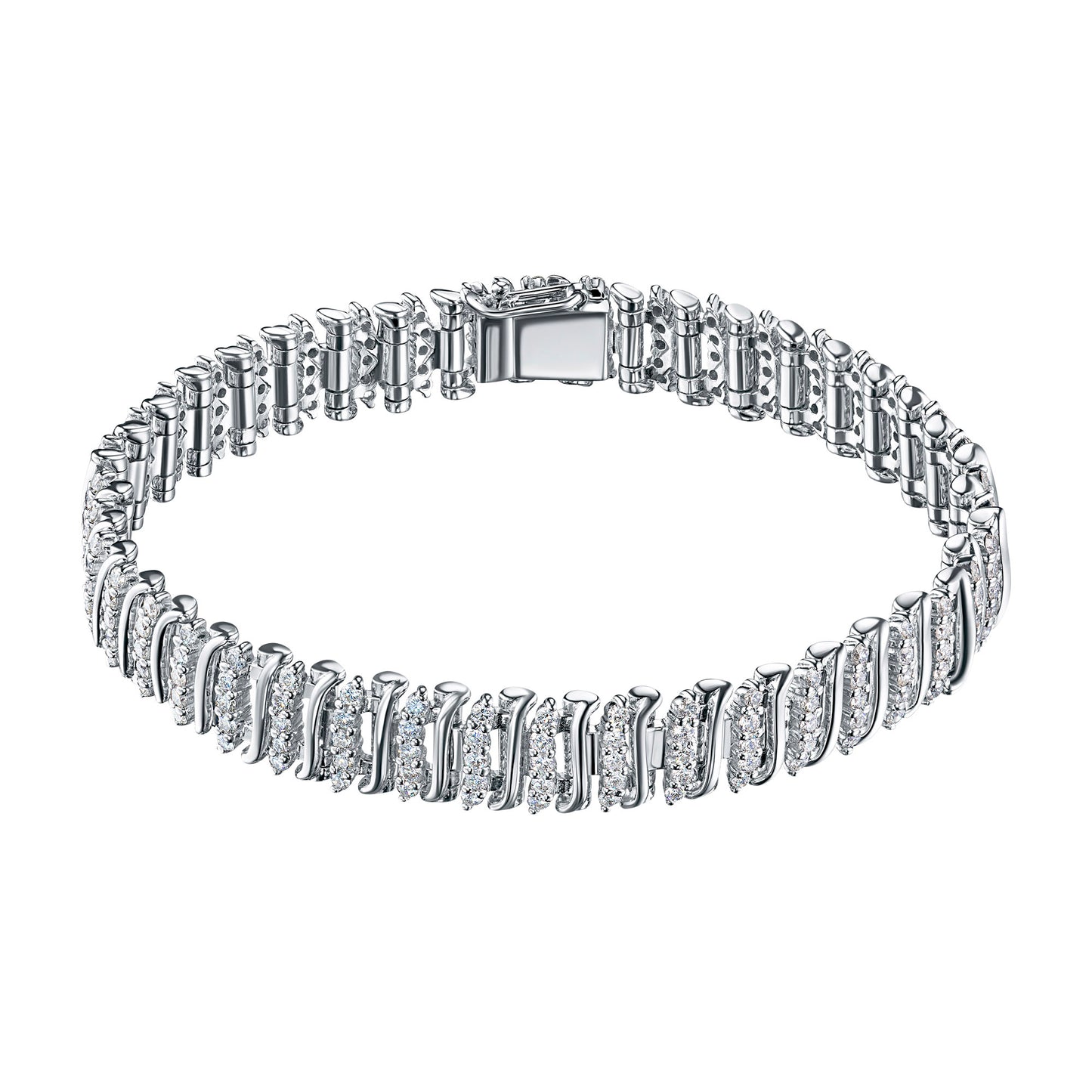 14K Yellow Gold Bracelet with Lab-Created Diamonds 524.410 CT.TW