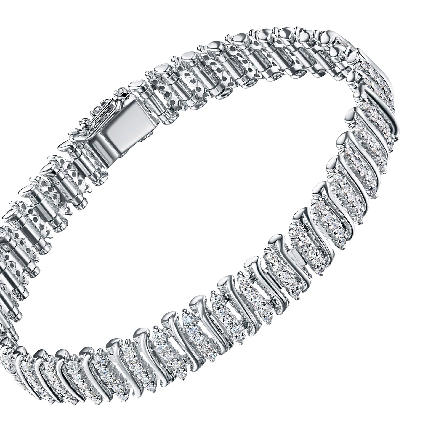 14K Yellow Gold Bracelet with Lab-Created Diamonds 524.410 CT.TW