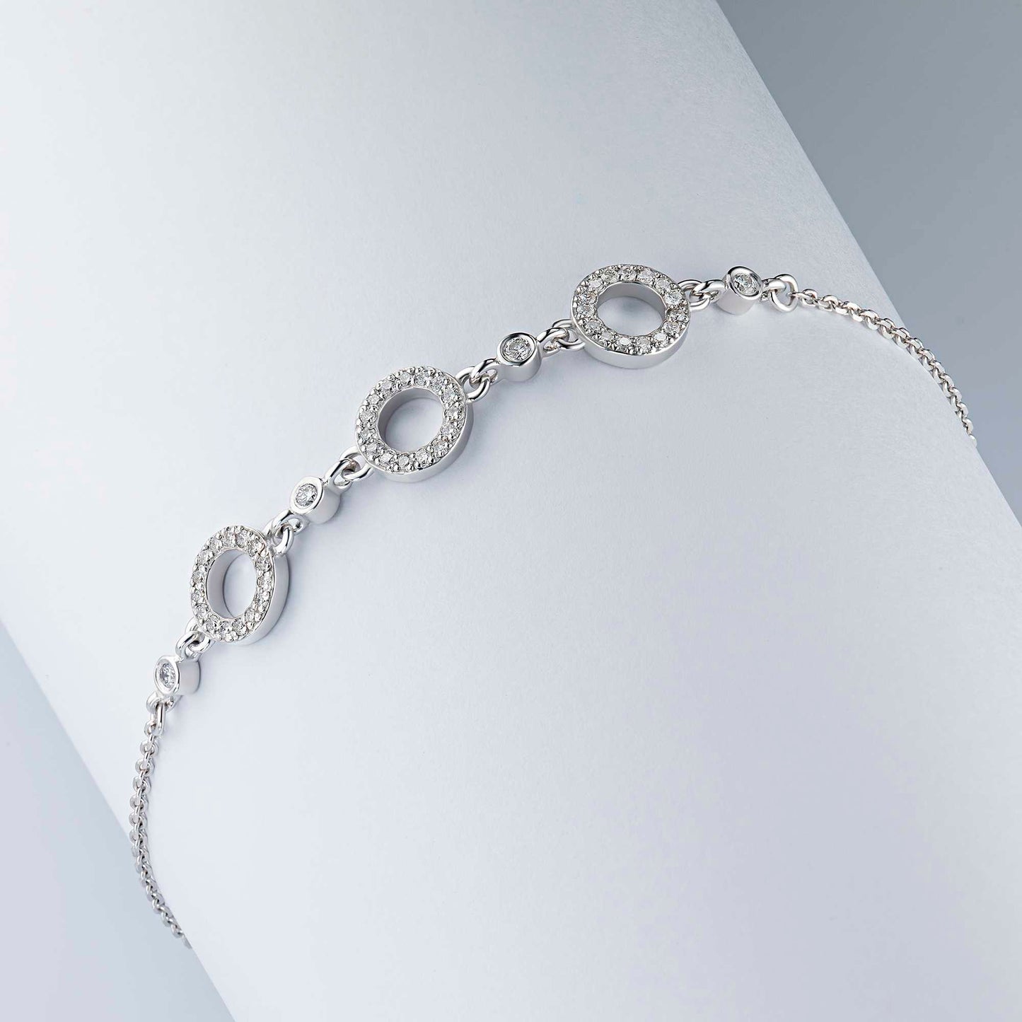 14K Yellow Gold Bracelet with Lab-Created Diamonds 9.480 CT.TW