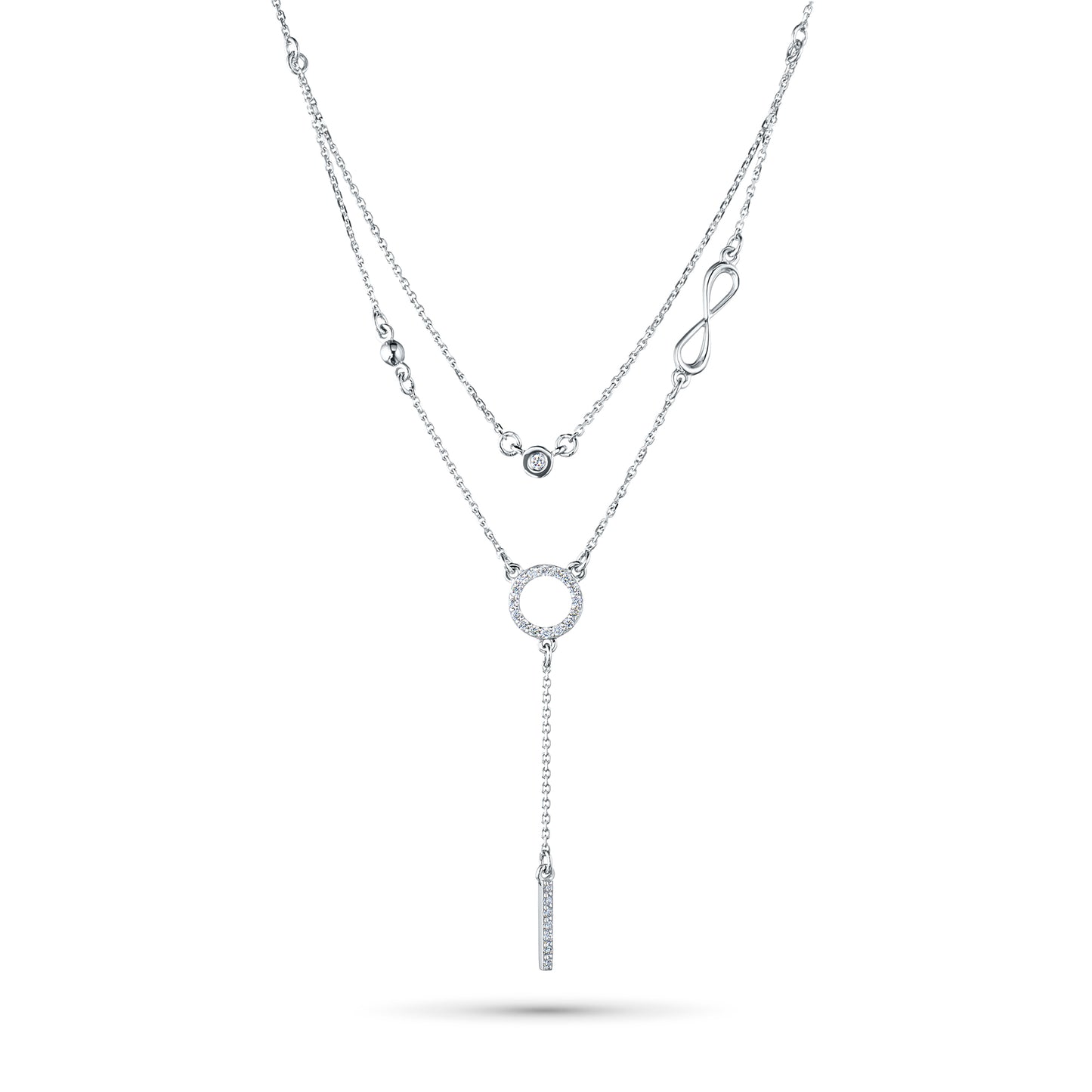 14K Yellow Gold Necklace with Lab-Created Diamonds 2.780 CT.TW