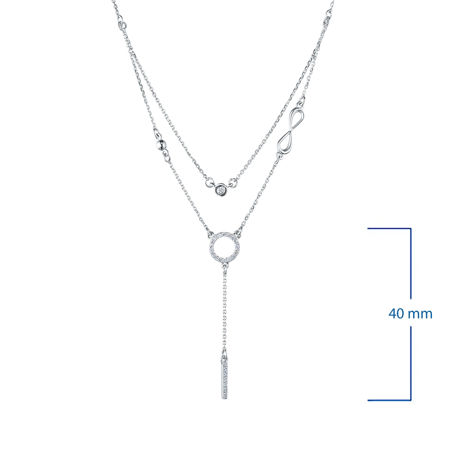 14K Yellow Gold Necklace with Lab-Created Diamonds 2.780 CT.TW